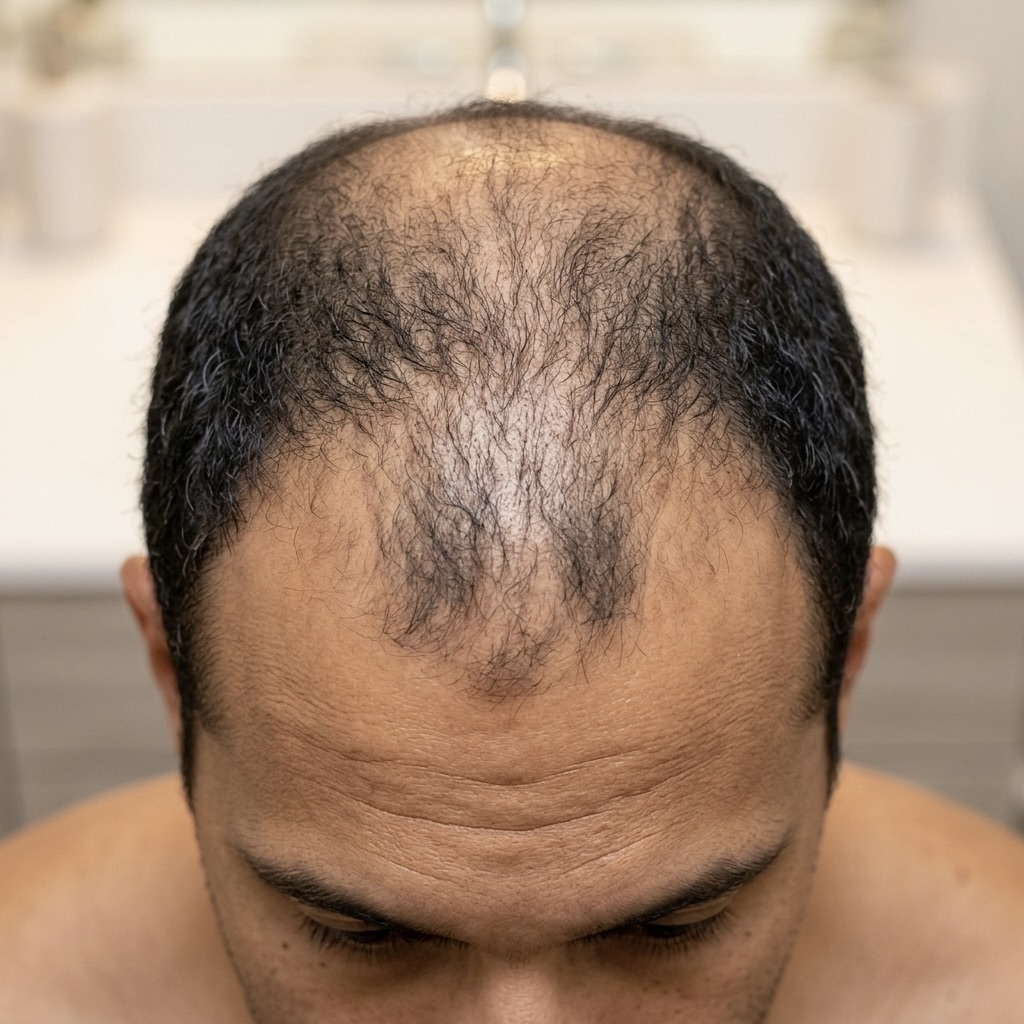 Thinning hair before